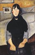 Amedeo Modigliani Young Woman of the People (mk39) oil painting on canvas